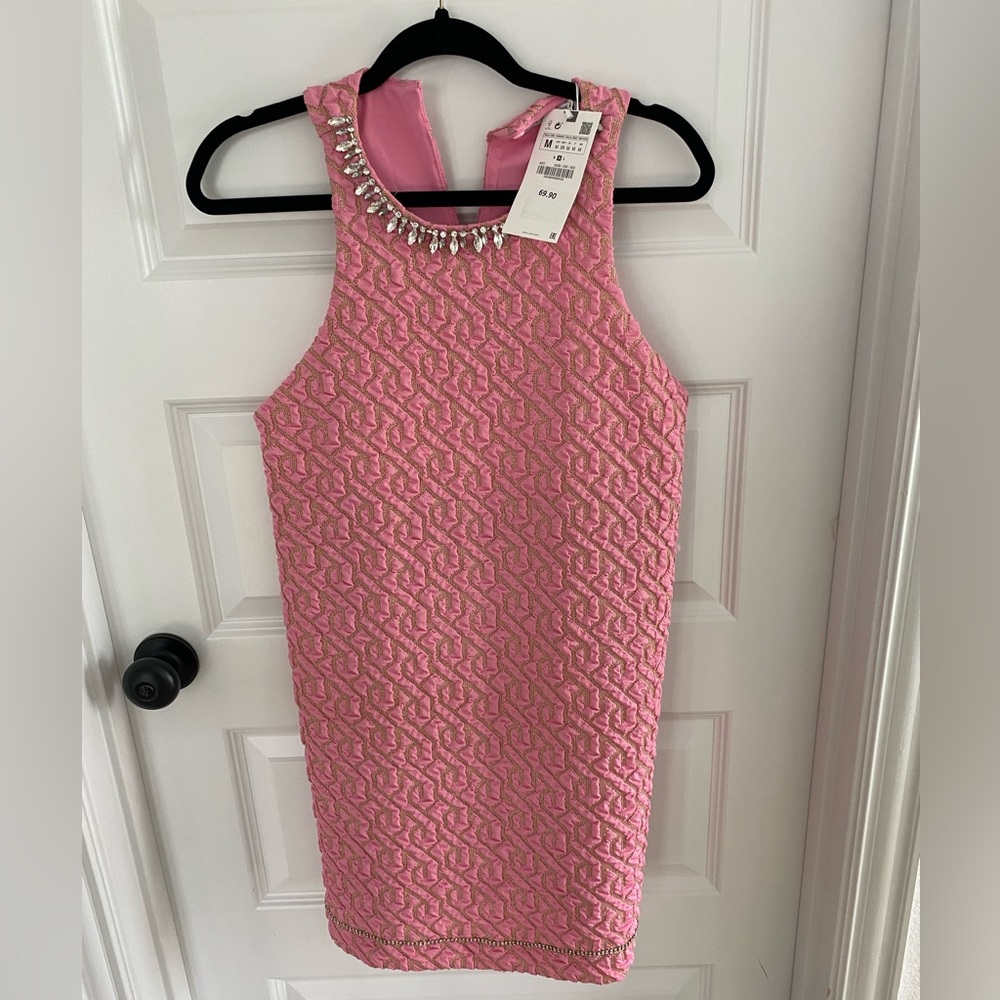 Zara pink swing dress